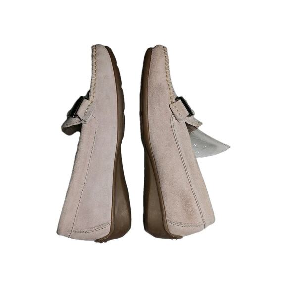 PIERRO MASETTI Kiowa Blush Pink Suede Leather Moc Loafers Size 7.5 US 38 EU - Picture 5 of 9